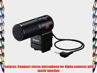 Sony ECMALST1 Alpha Compact Stereo Microphone - Black