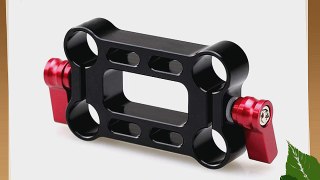 Coolraiser V2 Pro 4 Hole Rod Raiser Clamp/red Adjustable Handles of 15mm Rods on Dslr Shoulder