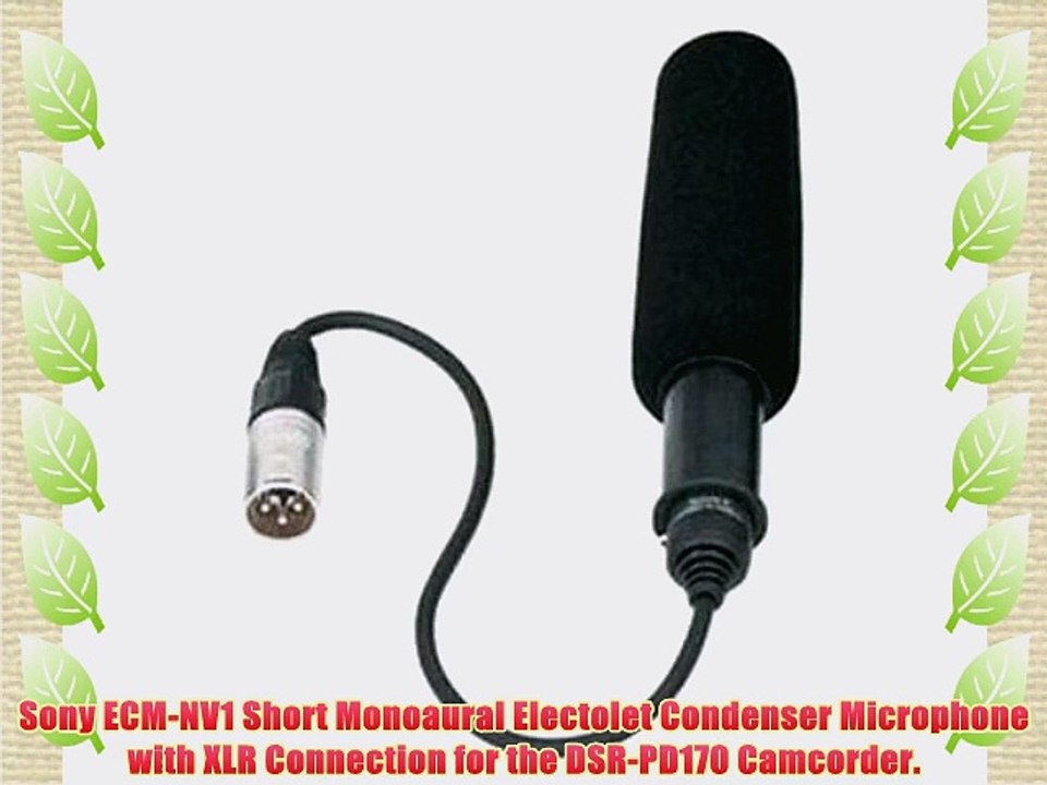Para Sony ecm-nv1 cámara videocámara XLR micrófono Shotgun Microphone