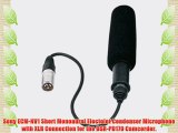 Sony ECM-NV1 Short Monoaural Electolet Condenser Microphone with XLR Connection for the DSR-PD170