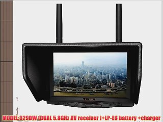LILLIPUT 7 329DW Dual receiver 5.8Ghz 4 Bands 32Channels FPV Monitor for Fly Wireless Camera