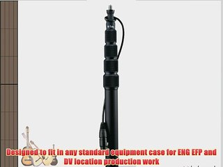 K-Tek KE-89CC Avalon Series Aluminum Microphone Boompole with Internal Coiled XLR Cable extends