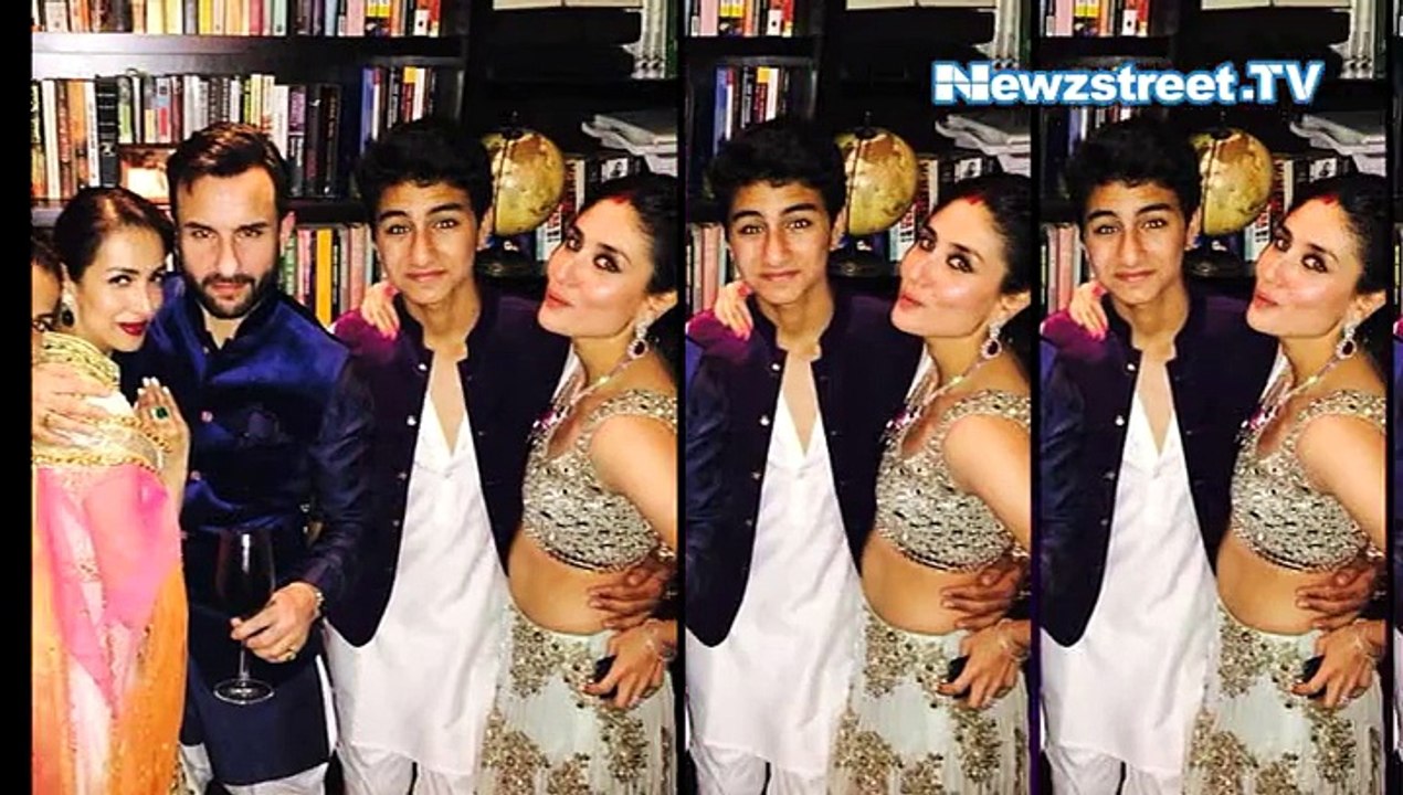 A click to remember: Kareena clicked with step son Ibrahim and Saif