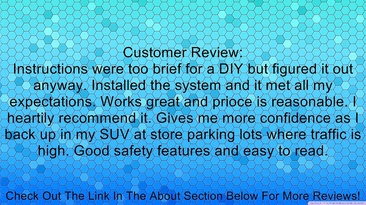 Hot Sale!!!Belle Brand New Auto Safe Driving Combo: 7 Inch TFT LCD Digital Car Rear View Monitor + Waterproof Car Rear View Camera Review