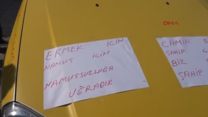 Adana'da Taksiciler Eylem Yaptı