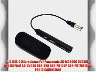 JJC MIC-2 Microphone For Panasonic AG-MC200G HVX200 DVX100/A/B AG-DVC30 DSR-250 DSR-PD150P