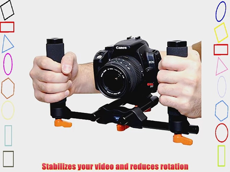 Opteka CXS-200 Dual Grip Handheld Video Stabilizer Support System for DSLR Cameras