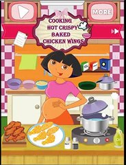 Kids Cartoon Games - Pregnant Dora Cooking Crispy Wings - Cooking Games