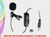 Canon VIXIA HF R40 Camcorder External Microphone Vidpro XM-L Wired Lavalier microphone - 20'
