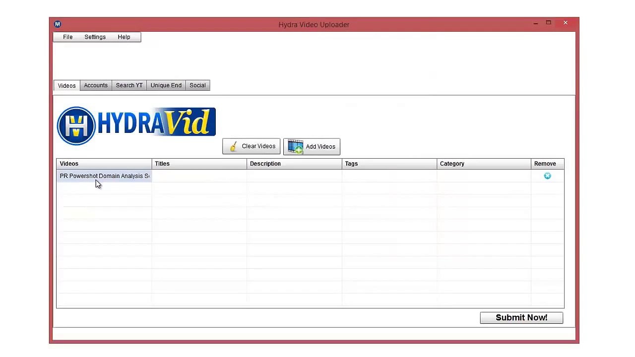 Hydravid Software Tutorials- Part 20 - How to uploading Videos with this SEO Tool
