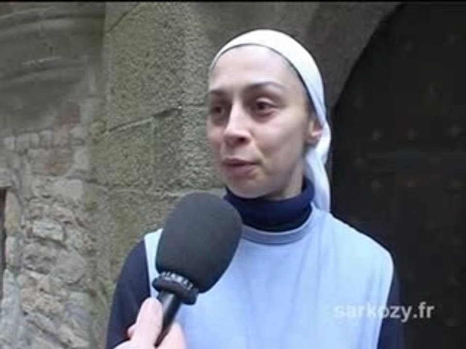 Soeur Judith au Mont Saint Michel