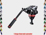 Manfrotto MVH502A546BK Video Tripod System with Mvh502A Head 546 Tripod and Tripod Bag