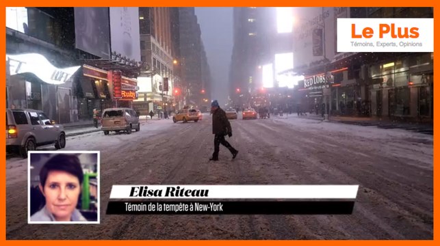 Tempête de neige à New-York : Les rues ont été désertées