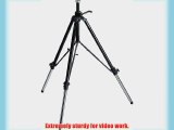 Manfrotto 117B Geared Video Tripod with Rubber Feet and Retractable Metal Spikes (Black)