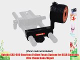 Opteka CXS-800 Gearless Follow Focus System for DSLR Cameras (Fits 15mm Rods/Rigs))