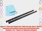Fotasy Rod_40cm 40cm 16-Inch Long 15mm Rods Support Rail for Rig Mattebox Follow Focus x 2