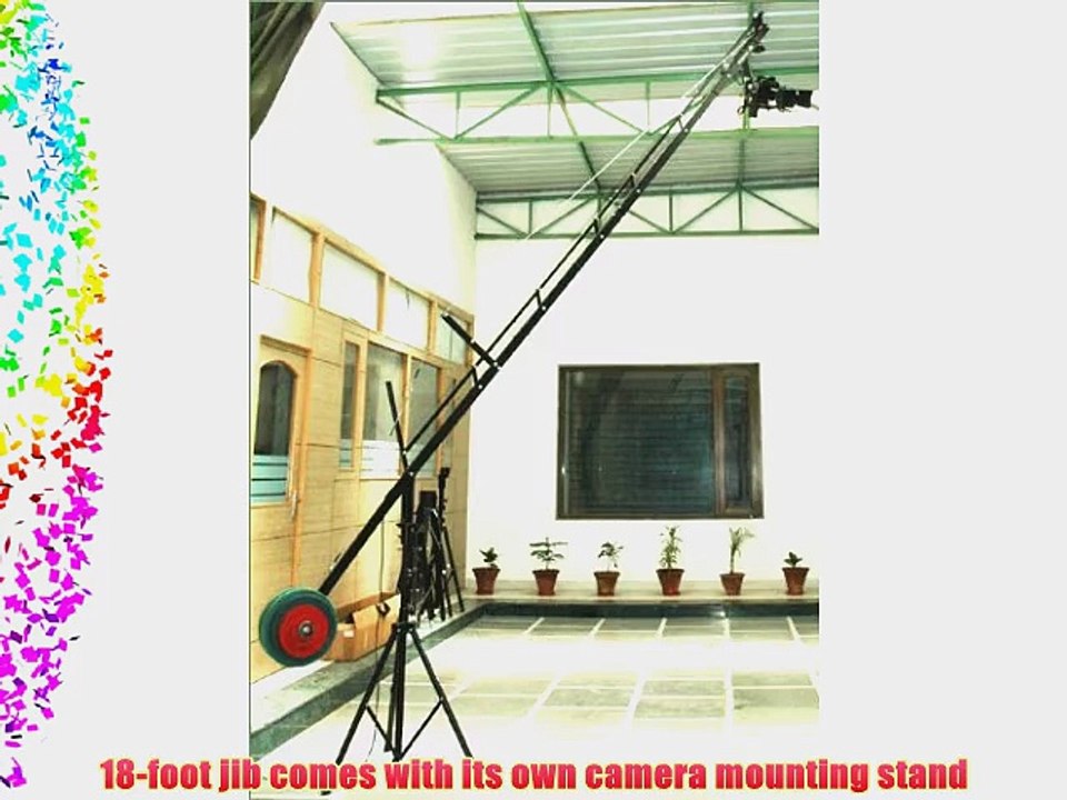 PROAIM Video Production 18-Foot (14feet/10feet) Jib Arm with Jib Stand for cameras upto 15lbs