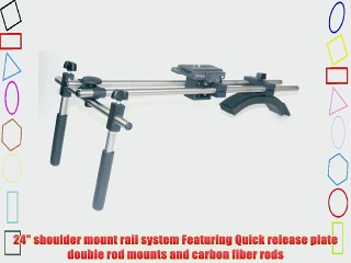 indiSystem DSLR 24 Inches Shoulder Mount Rail system for Follow Focus Mattebox - indiRAILSpro