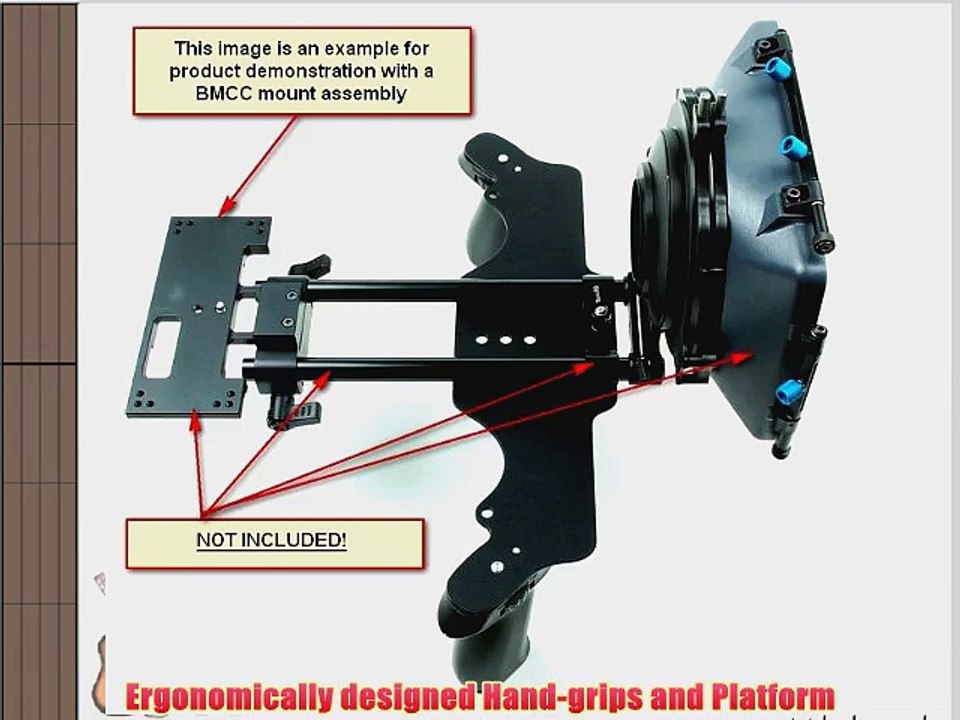 Camera Stabilizer for Video Dslr Camcorders Portable Devices Cellphones