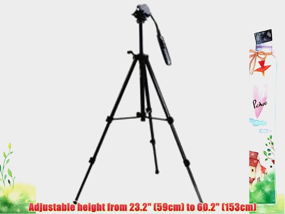 Acebil i-405DX Tripod with RMC-P3PL Zoom Control Handle 23.2 to 60.2 Max Adjustable Height