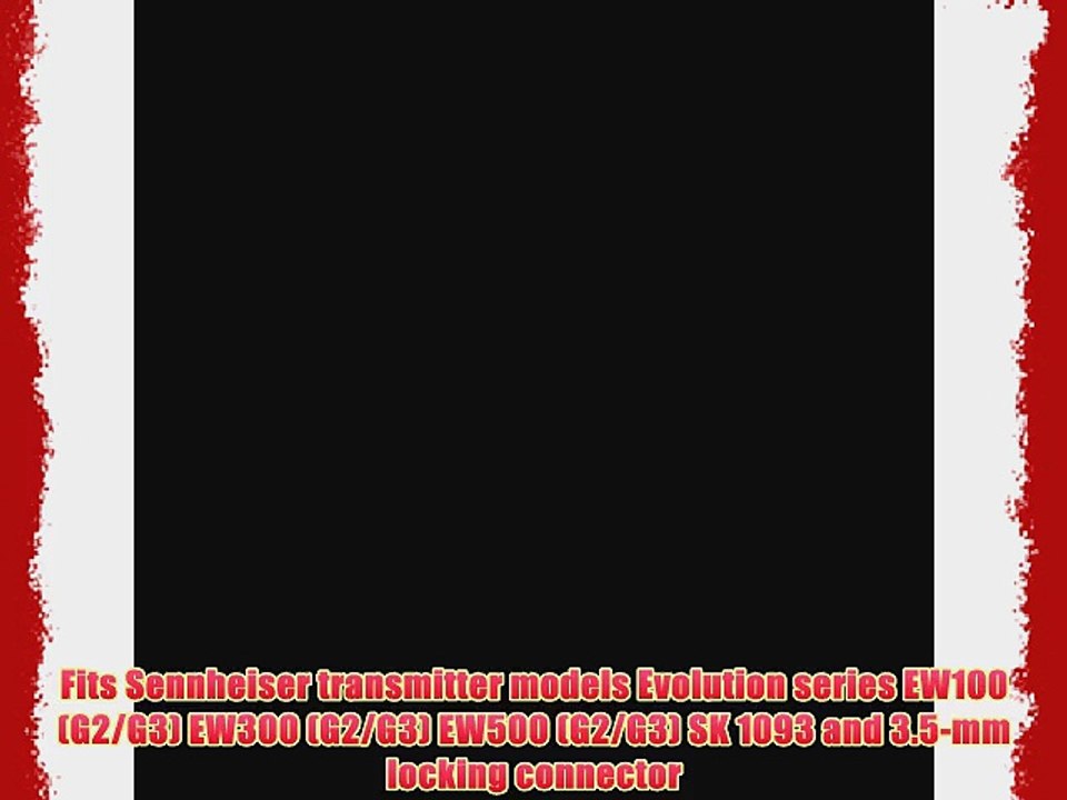 Countryman MEMWP05BSR  EMW Omnidirectional Wireless Classic Lavalier Microphone for Sennheiser