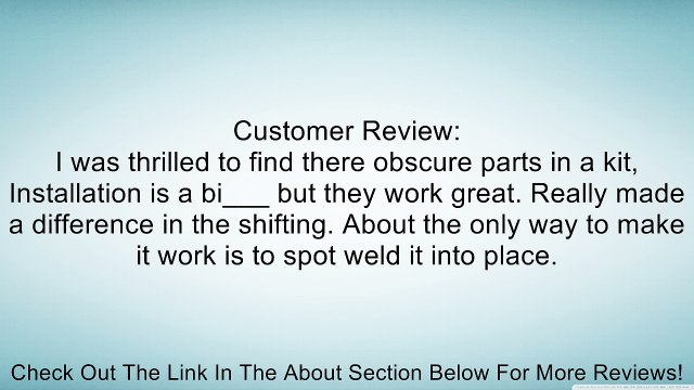 EMPI 98-7014 VW BUG, GHIA, BEETLE, STOCK REPLACEMENT SHIFT ROD BUSHING REBUILD KIT Review