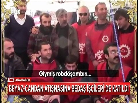 Beyaz Candan Erçetin atışmasına BEDAŞ İşcileri de böyle katıldı