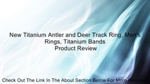 New Titanium Antler and Deer Track Ring, Men's Rings, Titanium Bands Review