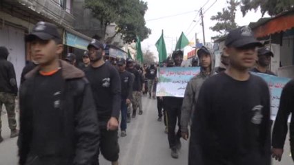 Gazze'de Askeri Geçit Töreni