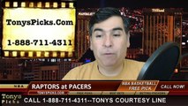 Indiana Pacers vs. Toronto Raptors Free Pick Prediction NBA Pro Basketball Odds Preview 1-27-2015
