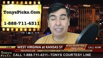 Kansas St Wildcats vs. West Virginia Mountaineers Free Pick Prediction NCAA College Basketball Odds Preview 1-27-2015