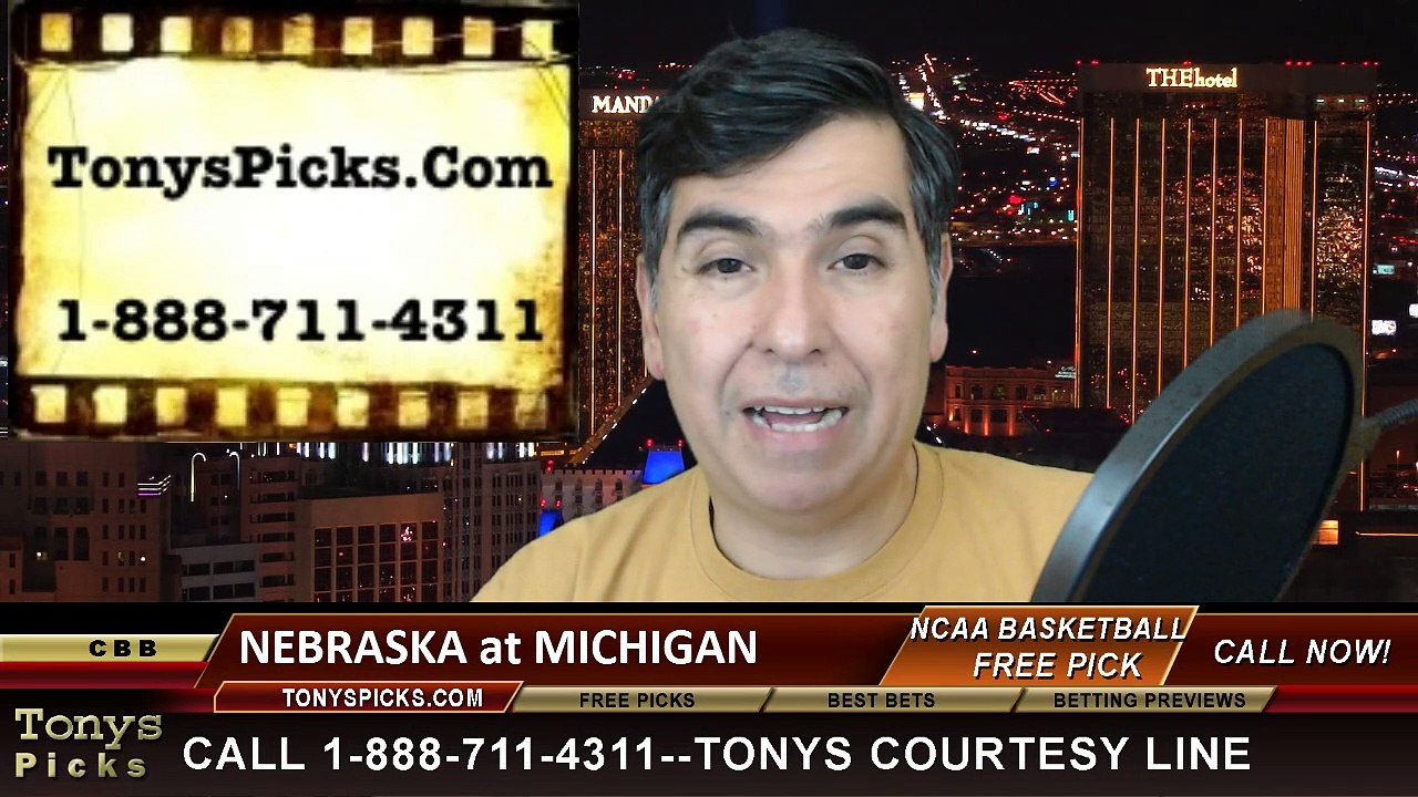 Michigan Wolverines vs. Nebraska Cornhuskers Free Pick Prediction NCAA College Basketball Odds Preview 1-27-2015