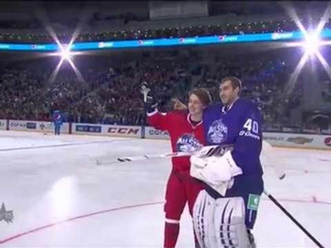 Le penalty de Nikita Goussev pendant le All-Star Game (KHL)