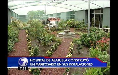 Hospital de Alajuela dará terapia a sus pacientes con un mariposario