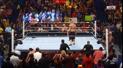 RTL9 RAW JOHN CENA VS SETH ROLLINS MATCH DE BUCHERON