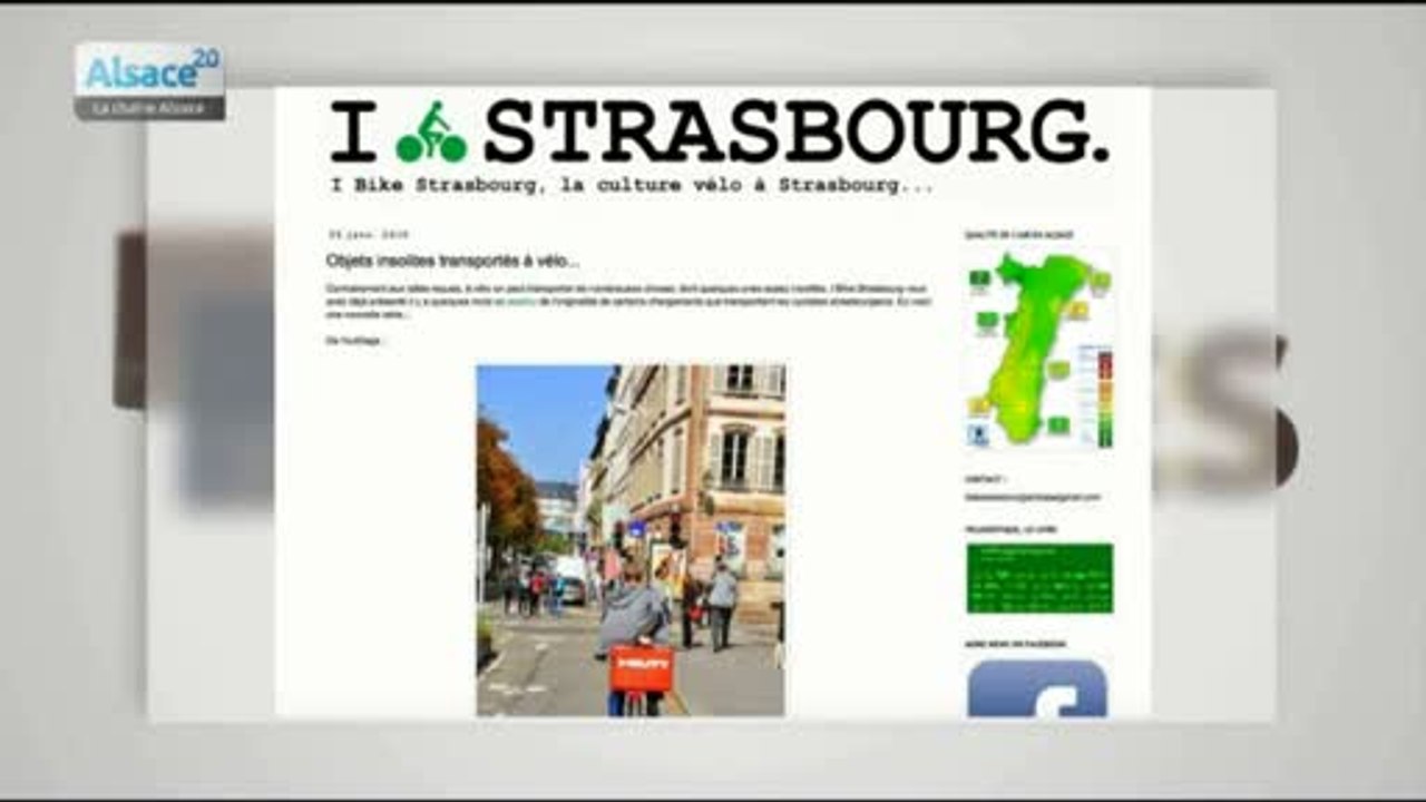 De drôles d'objets transportés à vélo !