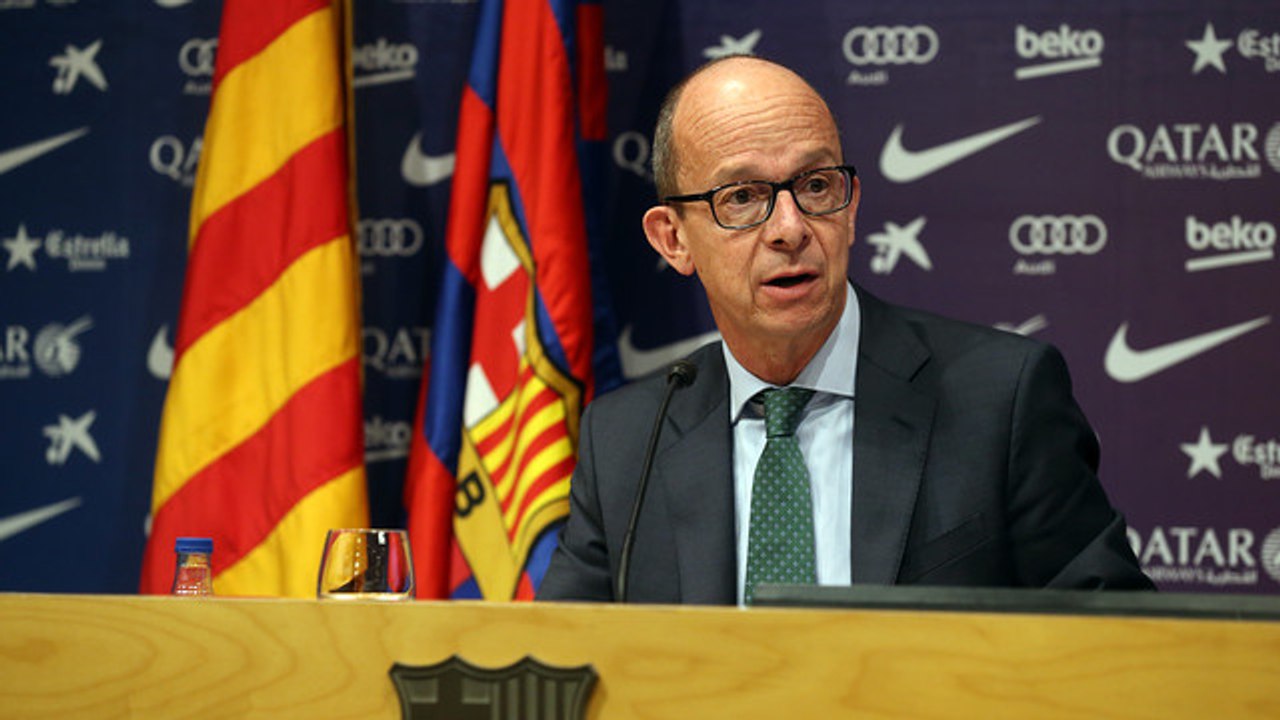 Roda de premsa de Jordi Cardoner, vicepresident del FC Barcelona (27/01/2015)