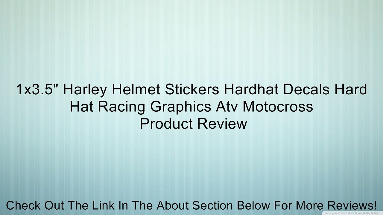1x3.5" Harley Helmet Stickers Hardhat Decals Hard Hat Racing Graphics Atv Motocross Review