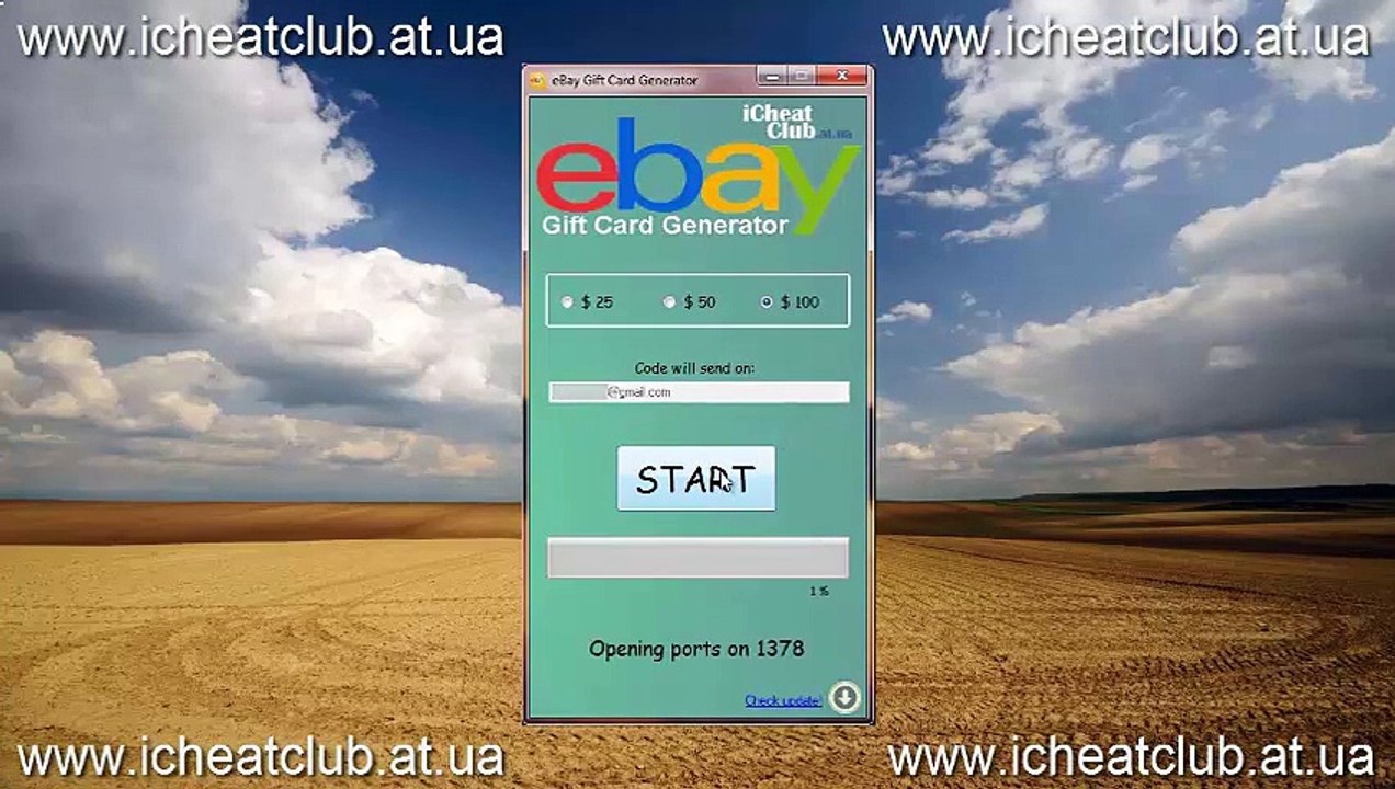 eBay Carte Cadeau Générateur 2015 Hack outil Aucune enquête, aucun mot de passe! Il suffit d'utiliser!