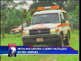 Policía investiga el hallazgo de un cuerpo mutilado a la orilla de un río en Los Ángeles de Guácimo