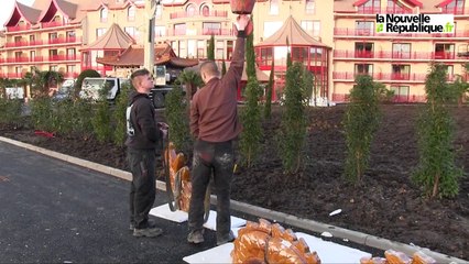 VIDEO. Le dragon de Beauval (41) perche en haut des Pagodes
