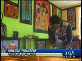 Curso de artesanías africanas se organiza en Ibarra