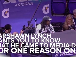 Marshawn Lynch Only Has One Thing To Say To The Media