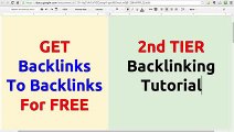 How To Get Backlinks For FREE - Unlimited High Quality Backlinks On Autopilot HD Videos