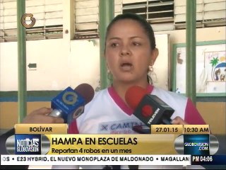 4 robos registra escuela en Bolívar en menos de un mes