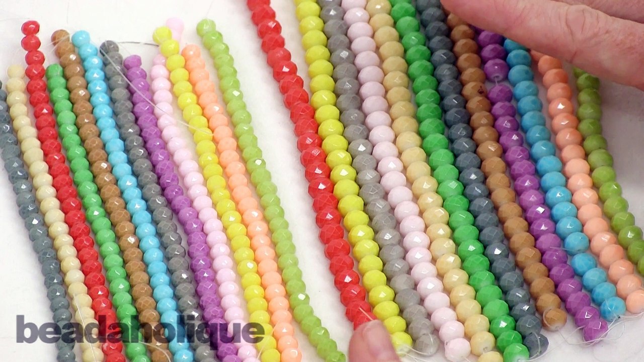 Show & Tell: Chinese Glass Faceted Rondelles