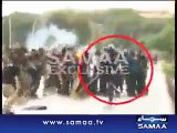 SSP Asmatullah Junejo beaten by Azadi March and Inqilab March protesters