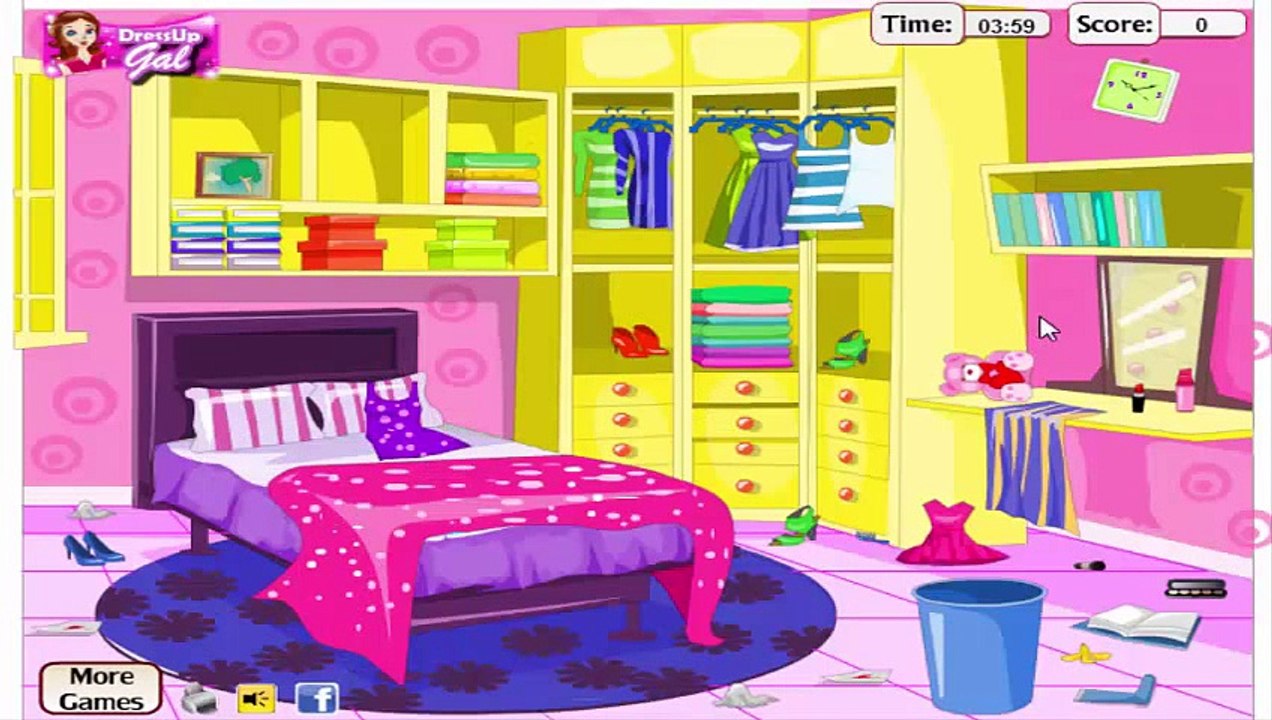 ▐ ╠╣Đ▐►  Barbie Princess Games -Barbie Wardrobe and Dressing Room Cleaning Game