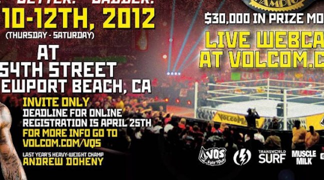 VQS Champs Volcom Mania 2012 Teaser