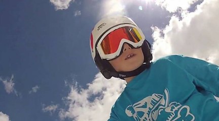 Fin d'hiver pour le jeune rider basque de 10 ans Gautier Gallas